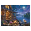 Moonlit Night Scenic Puzzles for Adults 1000 Pieces, Nature Lake