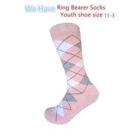 Calcetines de algodón rosa para hombre, talla única para la mayoría de los hombres; calcetines de tallas 10 a 13., Light Pink/White/Heather Grey, Tamaño uno para hombre