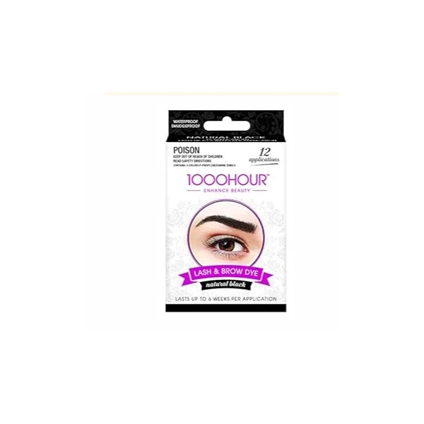 1000 HOUR EYELASH AND BROW DYE KIT, BLUE/BLACK, 72 G