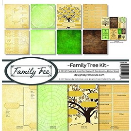 Reminisce FAMT-200 Family Tree Scrapbook Collection Kit, 12-x-12-Inch