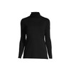 Lands' End Women s Shaped Supima Turtleneck Black Plus 1x