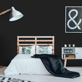 practicalWs 15.7 inch x 984.2 inch Black Wallpaper Solid Color Contact Paper Peel and Stick Removeable Wallpaper for Bathroom Office Easy to Apply and Clean