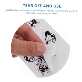 Mikinona Nail Art Guide Form Form Roll 500 Pieces Perfect for DIY Manicure Tool