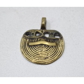 Unbranded Beads India Naga Brass Pendants 34mm