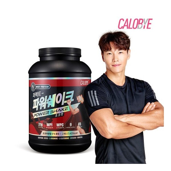 Caloby Kim Jong-kook Protein Perfect Power Shake 2000g + shaker, 1 can of banana flavor + shaker / 칼로바이 김종국단백질 퍼펙트파워쉐이크 2000g+쉐이커, 바나나맛1통+쉐이커