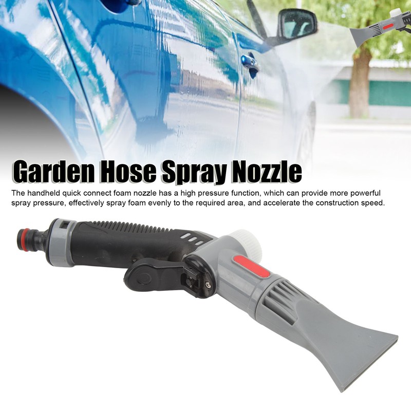 Garden Hose Spray Nozzle High Pressure Foam Lance Cannon Car