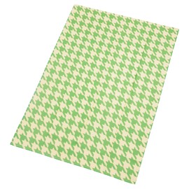 Asuka Towel ASK-1AP-CHI-GRN Dry Bath Towel 35.4 x 51.2 inches (90 x 130 cm), Houndstooth Pattern