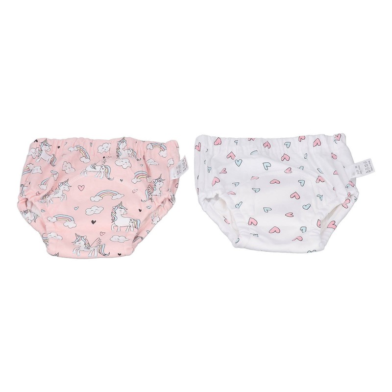 2 Pcs Toddler Training Pant Cotton Strong Absorbent Washable Reusable