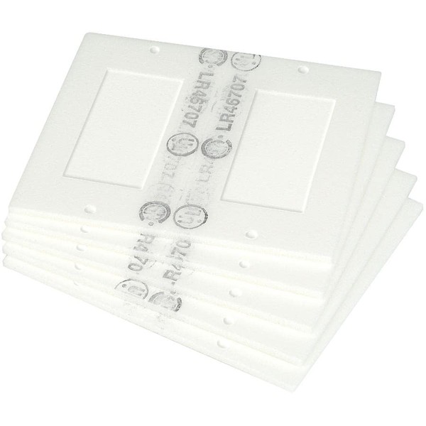 Climaloc Decorator Electrical Outlet Weatherstripping Seals - 10 Pack (White,