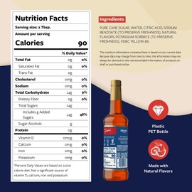 Torani Valencia Orange Syrup 25.4 Fl Oz Perfect For Drinks Cocktails Milkshakes