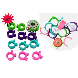 PeavyTailor 54pcs Bobbin Holder Bobbin Clips for Sewing Machines Thread Organizing. The Bobbin Clamps Sewing kit Organizer to Avoid unwinding Thread Tails 42+12