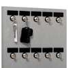 Durable Key Holder with 15 Bolted Hooks and Custom Nameplate