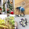 2 Pack 16inch Large Metal Floral Hoop Wreath Macrame Gold