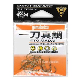Gamakatsu Ichto True Sea Bream Hook Gold No. 9 Fishing Hooks