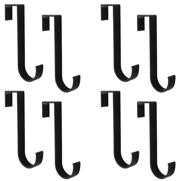 Unlorspy 8Pcs Metal Over The Door Single Hook 3.94 Inch