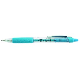 ALVIN SP05 Spirit Mechanical Pencil, Blue/Clear, 0.5mm, Built-in Eraser, Rubber Grip