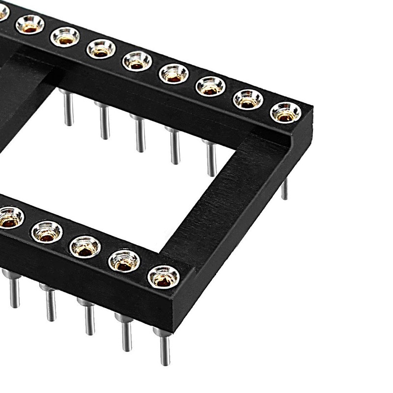 sourcing map 10pcs DIP IC Chip Socket Adaptor 2.54mm Pitch
