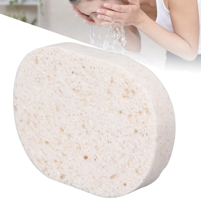 Dos esponjas limpiadoras faciales exfoliantes. Esponja exfoliante de nido de
