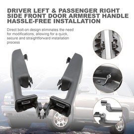 ASTROSYNC Front Door Armrest Handle Replacement Driver & Passenger Side Fit for Chevy Suburban Tahoe GMC Yukon Avalanche Escalade 1999-2006 Replace 88981547 12472876