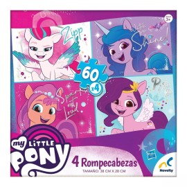 Novelty Rompecabezas Novelty My Little Pony 4 En 1 De 60 Piezas