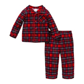 Little Me Baby Boys' Holiday 2 Piece Poly Pajama Set