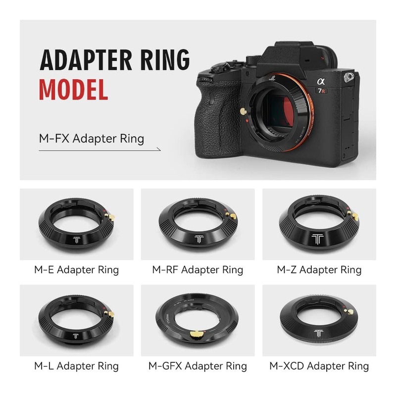 TTartisan M Mount Lens Adapter to X1D Mount Camera