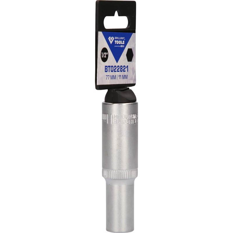 BRILLIANT TOOLS BT022821 1/2 Inch Hex Socket Long Version 11