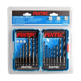 DRILL BIT SET. MIX BITS COMBINATION METAL WOOD CONCRETE. 16PCS. Multiple use drill bits.