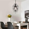 riomasee Plug in Chandelier Mini Bronze Chandeliers 1 Light Elegant