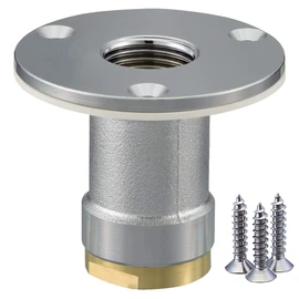 Onda Seisakusho Resin Pipe Fitting [Double Lock Joint WJ8 Type Pipe Adapter (Made of Brass), Brim Diameter Φ58 Rc1/2 x 13A (PEX, PB)] WJ8-1313-S