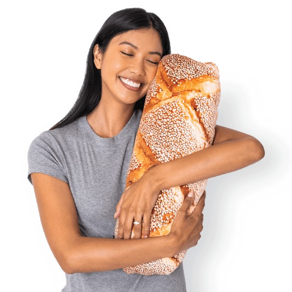 Much Comfort 22" 3D Seeded Baguette Throw Pillow - Made