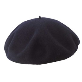 Melegari Roma Beret Hat People's Workers Made in Italy, navy blue, 56