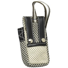 Artisan Doraku Sashiko Portable Bag, Black, Ichiban