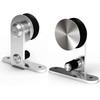 CCJH Sliding Barn Door Hardware Hangers Only 2pcs Stainless Steel