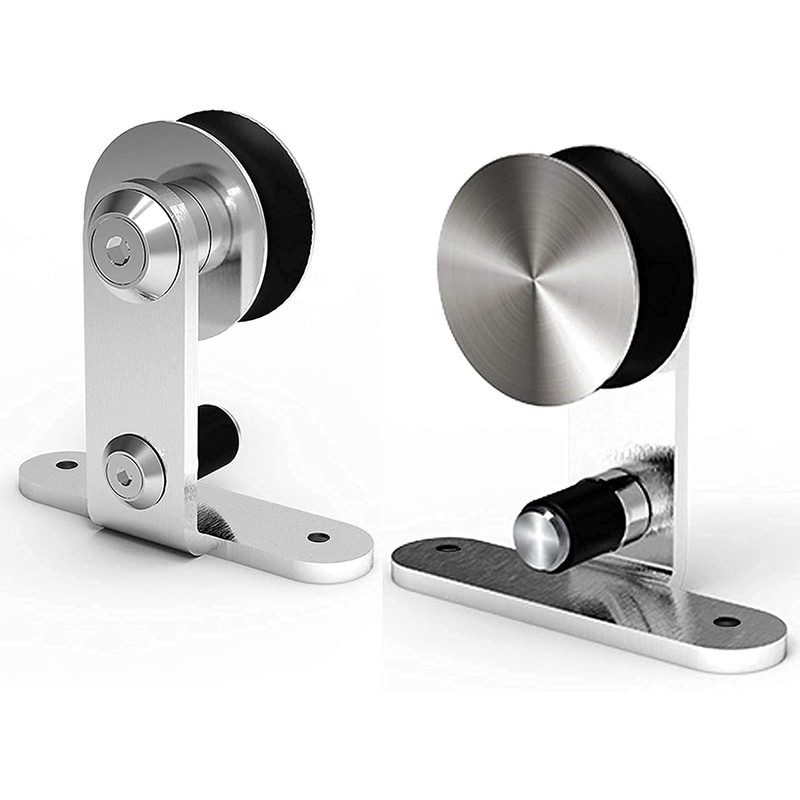 CCJH Sliding Barn Door Hardware Hangers Only 2pcs Stainless Steel