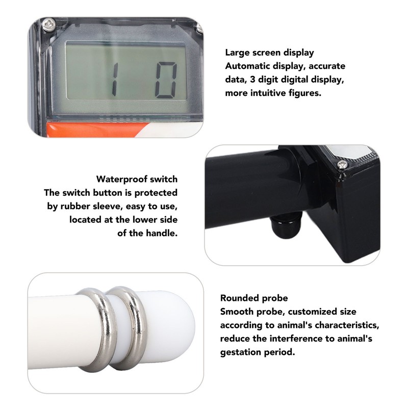 Pig Ovulation Detector Arc Probe Non Destructive Detection Digital Display
