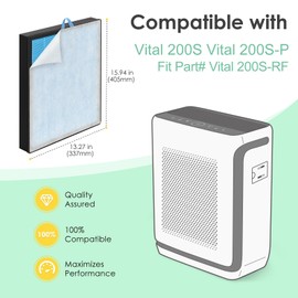 HSIAMEN Pre-Filter Compatible with LEVOIT Vital 200S Air Purifier Filter Replacement 200S-P, Fit Part# Vital 200S-RF, 6-Pack