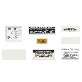 Warning and Service Label Set - Fits Honda CT70 Trail 1969-1983