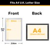 VAIIGO A4 Magnetic Sign Holder for Fridge, 10Pack Magnetic Display