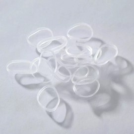 Youxuan 600-Pack Elastic Hair Ties Non-Slip Rubber Hair Bands for Girls, Clear