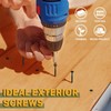 Wavanta 50Pcs Decking Screws, 4.8 x 100mm Black Wood Screws,