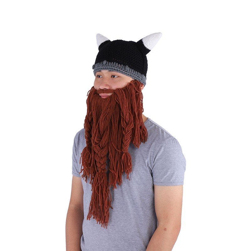 Winter Warm Pirate Horn Style Knitted Crochet Slouch Baggy Beret