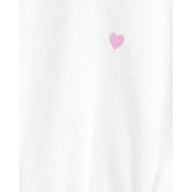 Carter's Girls' Terry Swim Cover Up (White/Purple, 3T)