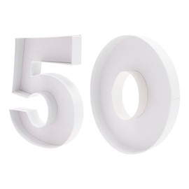 9inch Cardboard Number Fillable Paper Mache Sweet Candy Treat Tray Birthday Anniversary Decorative Box (50)