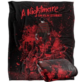NIGHTMARE ON ELM STREET A Blanket, 152 x 127 cm, Elm Street, Silky Touch Super Soft Throw Blanket