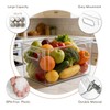 Hudgan Set of 8 Clear Plastic Storage Bins 4 Large