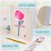 STMT D.I.Y. 3D Journaling Set, 40-Sheet Light-Up Journal with Gold