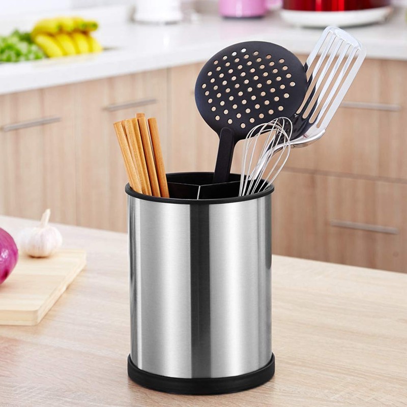 Kitchen Utensil Holder, 18.5 x 14 cm, Utensil Holder, Stainless