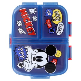 STORLINE Mickey XL Sandwich Lunch Snack Box Multi Compartment Kids Children School