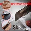 HAUTMEC Professional Retractable Snap Off Utility Knife Replacement Black Blades